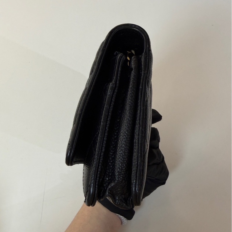 CHANEL|經典款WOC 黑金-2