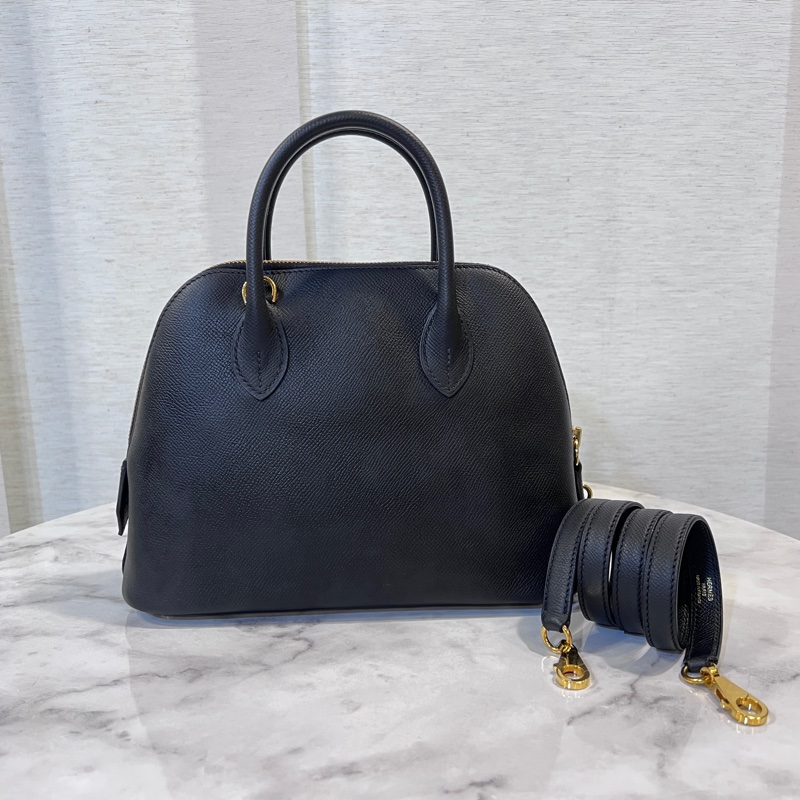 Hermes 89黑Epsom皮金釦Bolide25-1