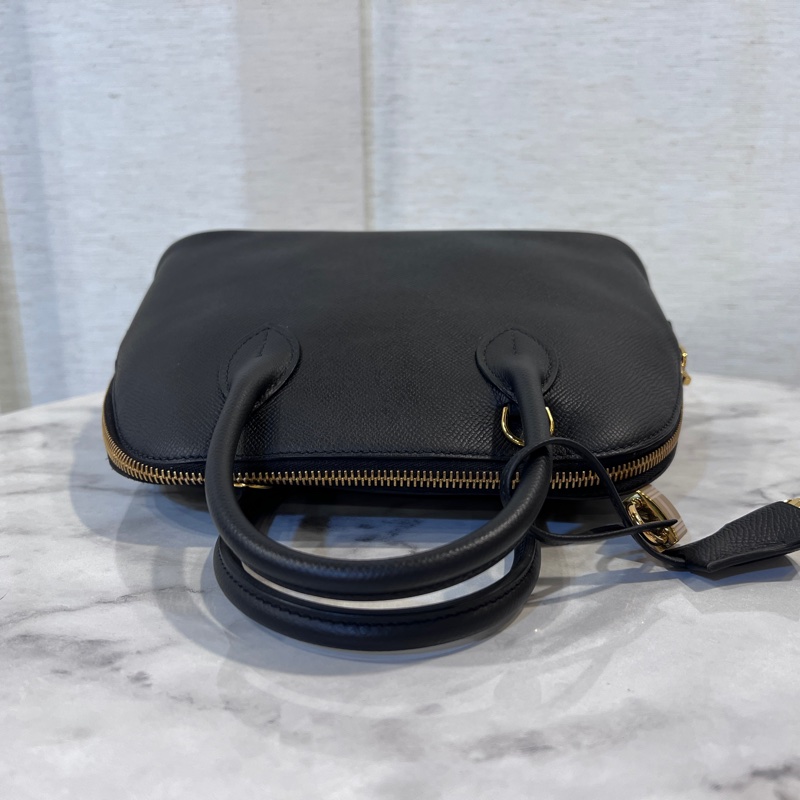 Hermes 89黑Epsom皮金釦Bolide25-4