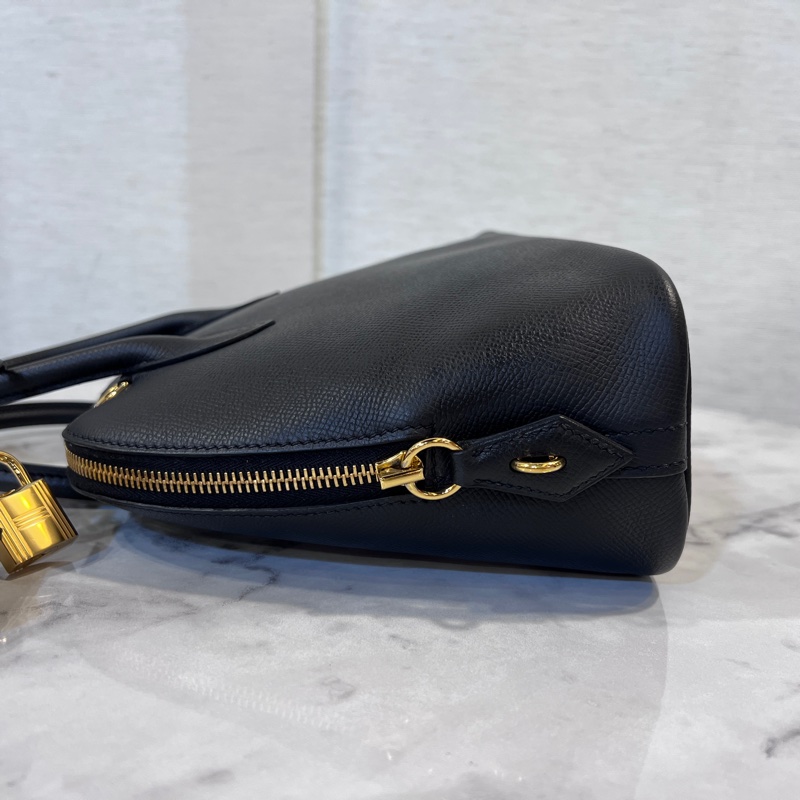 Hermes 89黑Epsom皮金釦Bolide25-5