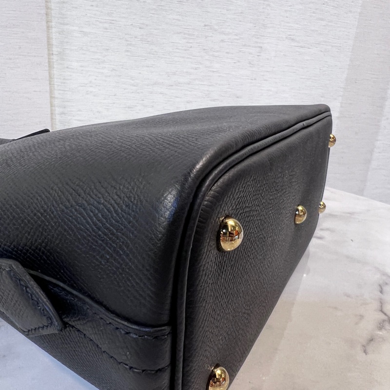Hermes 89黑Epsom皮金釦Bolide25-8