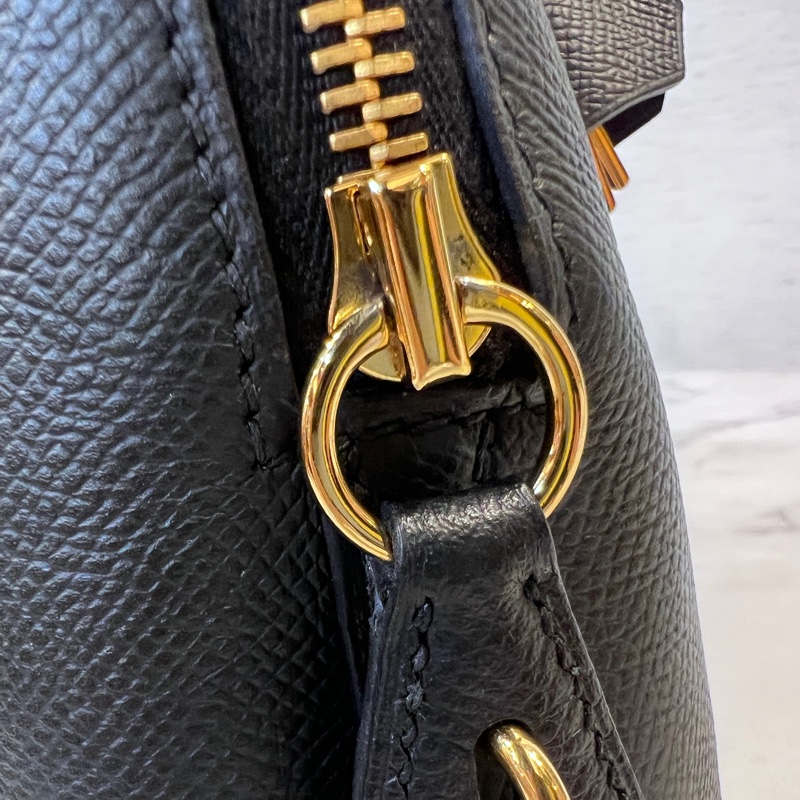 Hermes 89黑Epsom皮金釦Bolide25-11