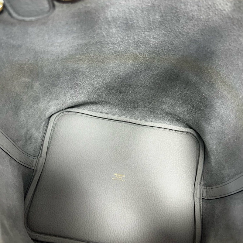 Hermes Picotin 22 聖杯藍金扣-7