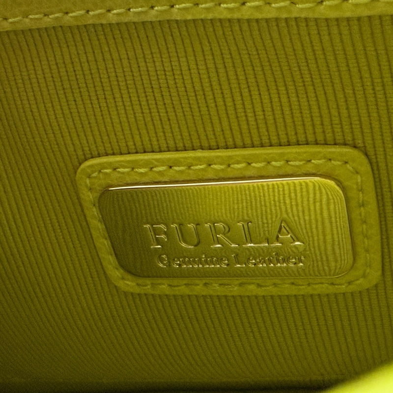 Furla 檸檬黃小包-15