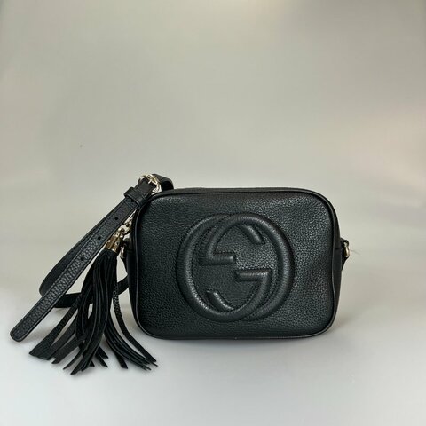 GUCCI 308364 黑SOHO相機包