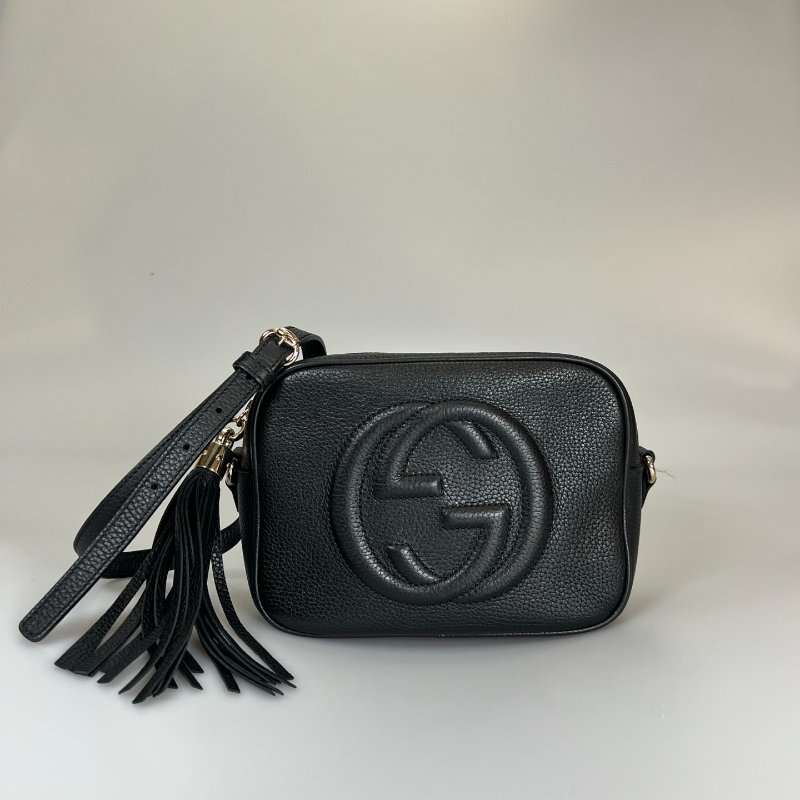 GUCCI 308364 黑SOHO相機包-0