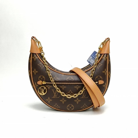LOUIS VUITTON Loop豌豆包老花PVC金扣晶片肩背包