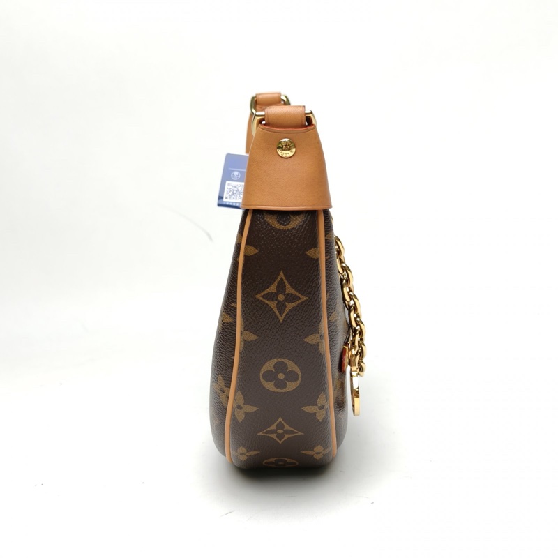 LOUIS VUITTON Loop豌豆包老花PVC金扣晶片肩背包-1