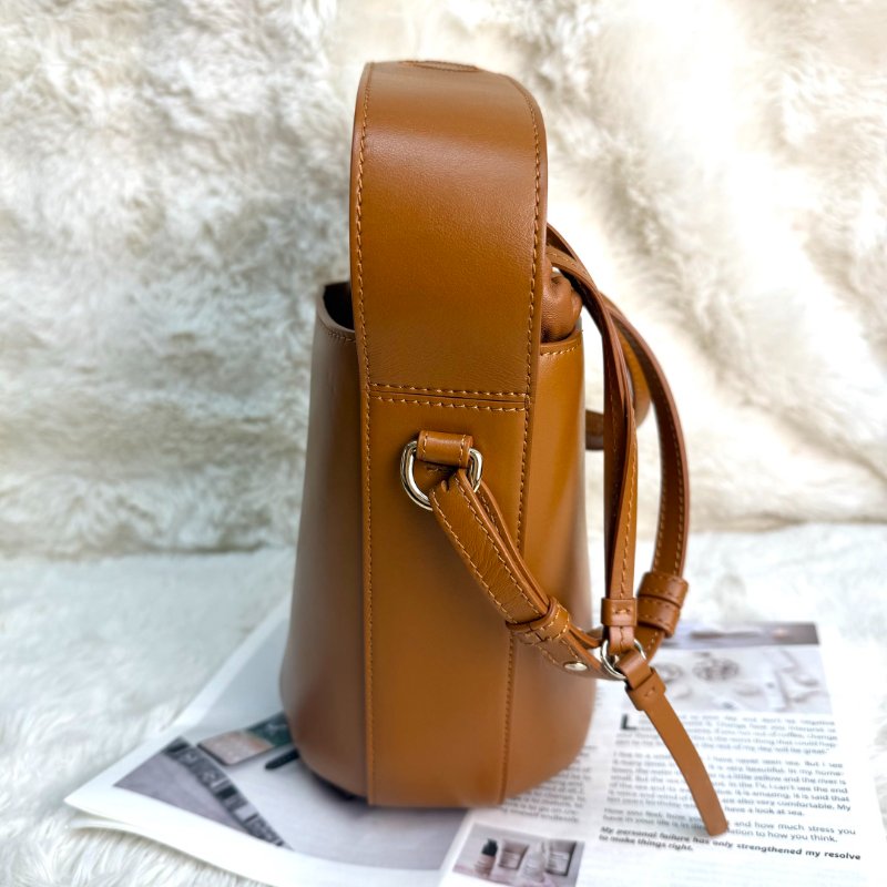 Chloe 斜孭袋 淺茶色 荔枝牛皮-4