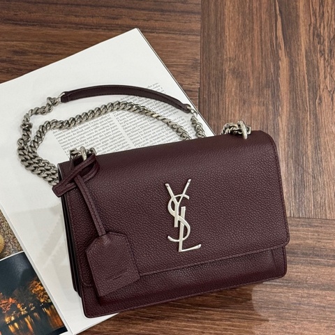YSL 441976 酒紅SUNSET包 MINI