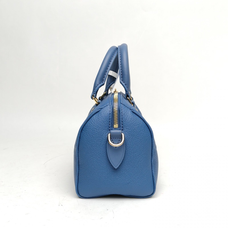 LOUIS VUITTON Speedy20可拆卸肩帶藍色牛皮晶片肩背包-1