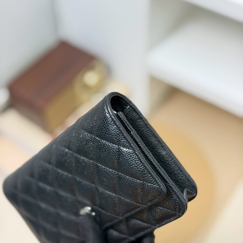 🏷Chanel 香奈兒.Coco Woc 荔枝牛黑銀 芯片款 /客人寄賣-9