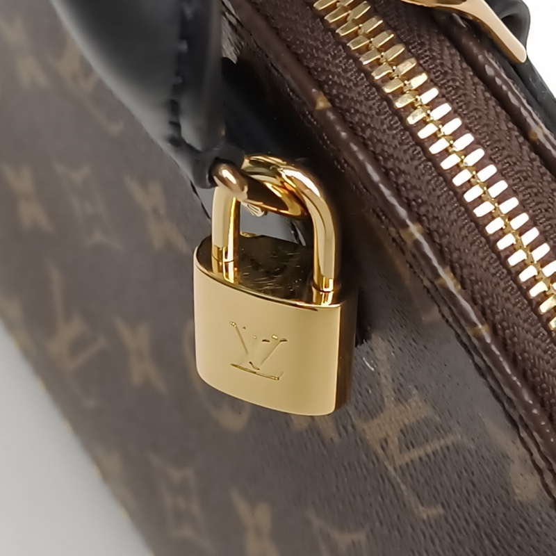 LOUIS VUITTON ALMA貝殼包TRUNKBB老花PVC晶片肩背包-4