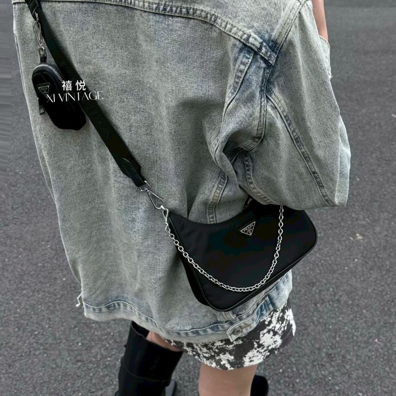 🏷Prada 普拉達.Re-Edition 2005 Hobo 三合一/客人寄賣-31