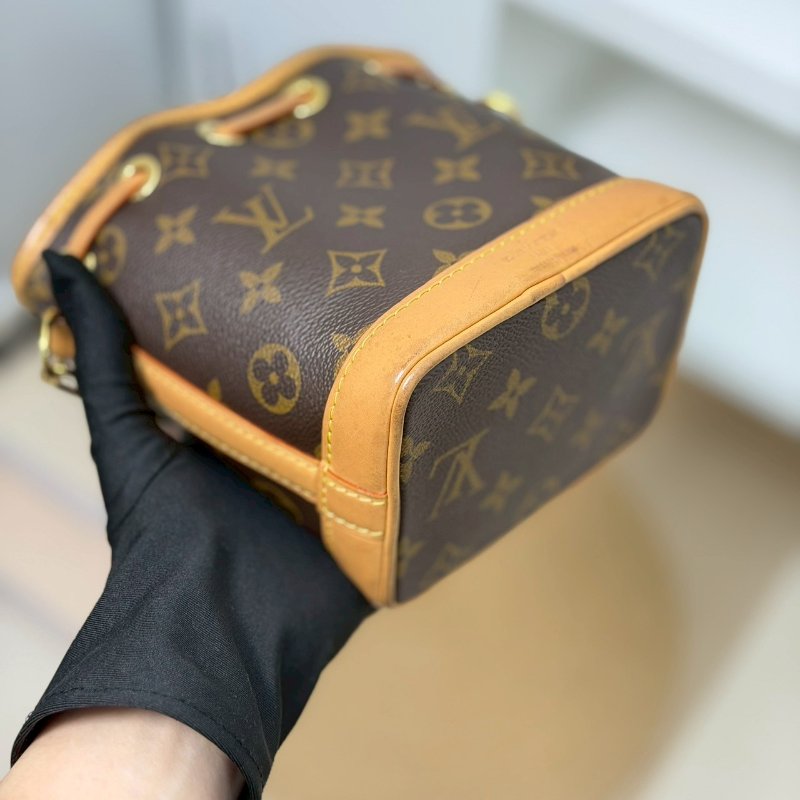 (甜價!粗用不心疼❤️❤️)🏷LV 路易威登.Nano Noe 老花小水桶 M81266-6