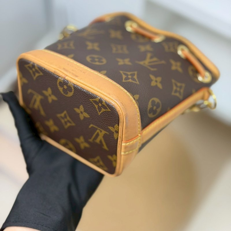 (甜價!粗用不心疼❤️❤️)🏷LV 路易威登.Nano Noe 老花小水桶 M81266-7