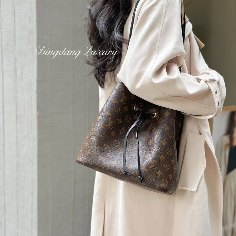 🏷LV 路易威登.NeoNoe MM 老花水桶包 M44020-26