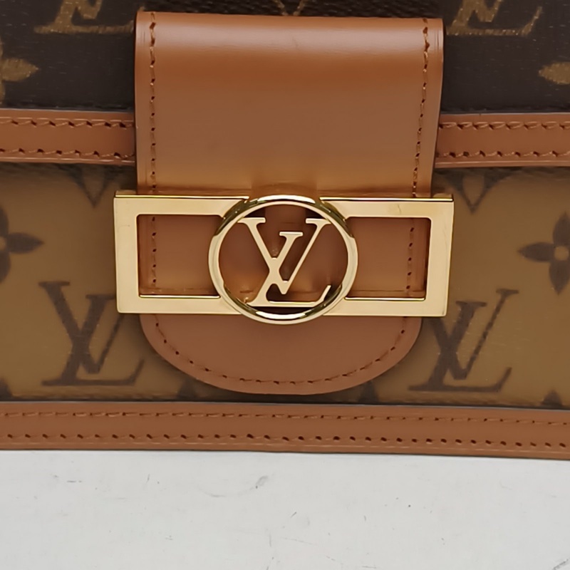 LOUIS VUITTON Dauphine達芙妮Mini20老花PVC晶片肩背包-4