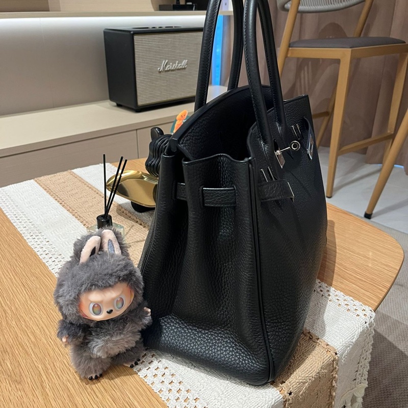 Hermes Birkin 35 黑色銀扣 Stamp [R]-1