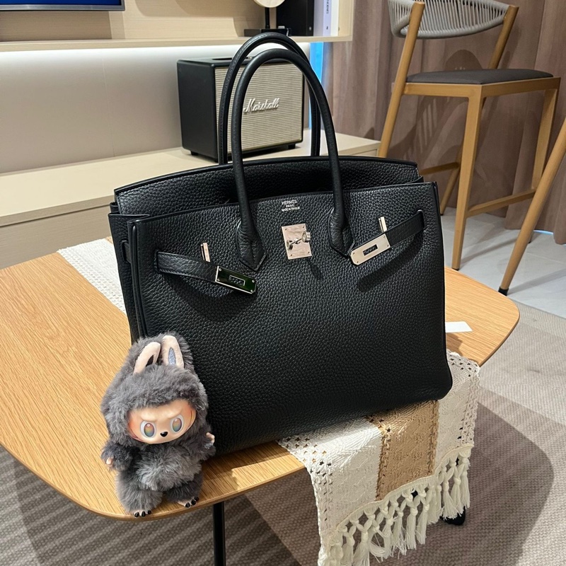 Hermes Birkin 35 黑色銀扣 Stamp [R]-2