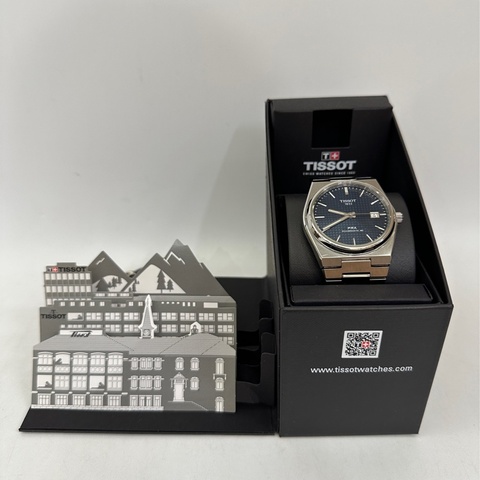 Tissot  藍格面銀針PRX 機械錶