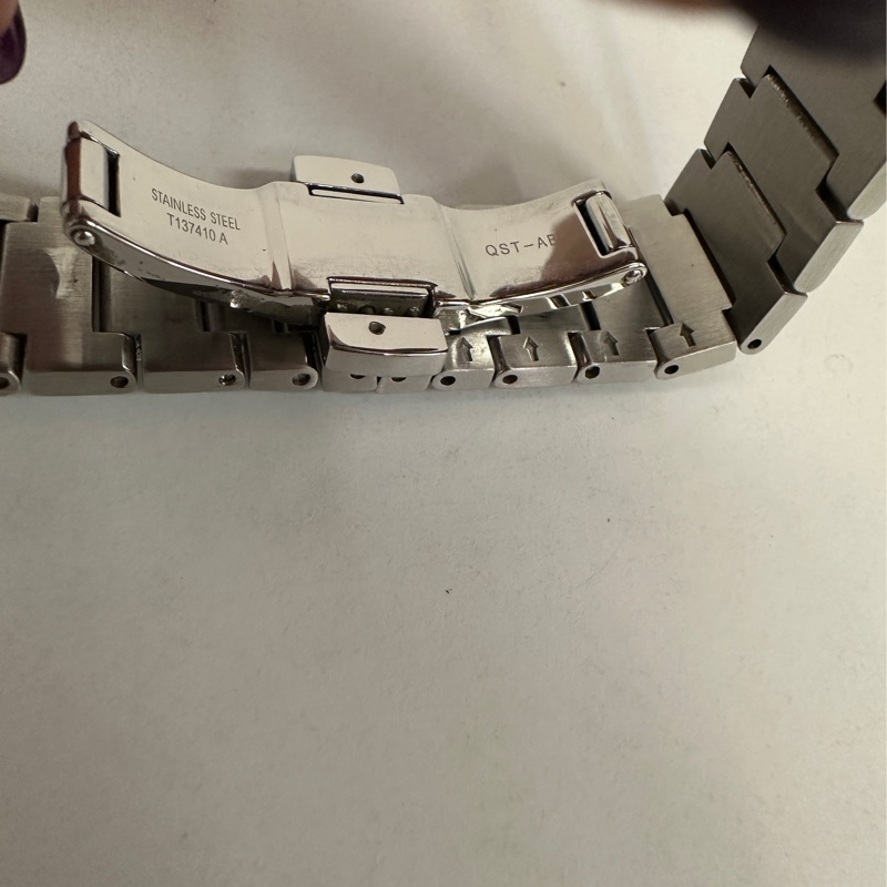 Tissot 藍格面銀針PRX 機械錶-7