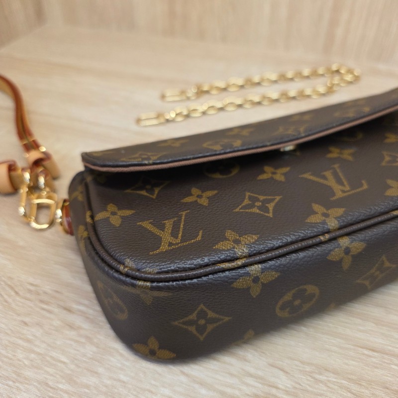 [品況新價甜把握😍] LV老花金釦 IVY肩斜背包-8