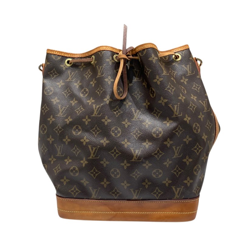 LOUIS VUITTON 路易威登 M42224 MONOGRAM NOÉ 水桶老花肩背包 PVC帆布 棕色 金釦-1