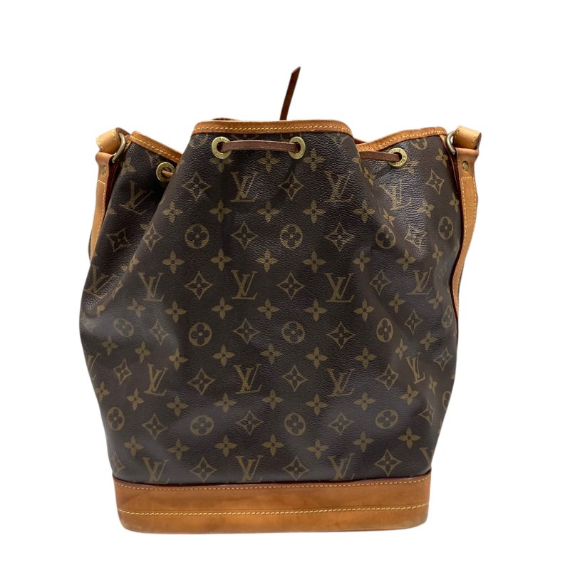 LOUIS VUITTON 路易威登 M42224 MONOGRAM NOÉ 水桶老花肩背包 PVC帆布 棕色 金釦-2
