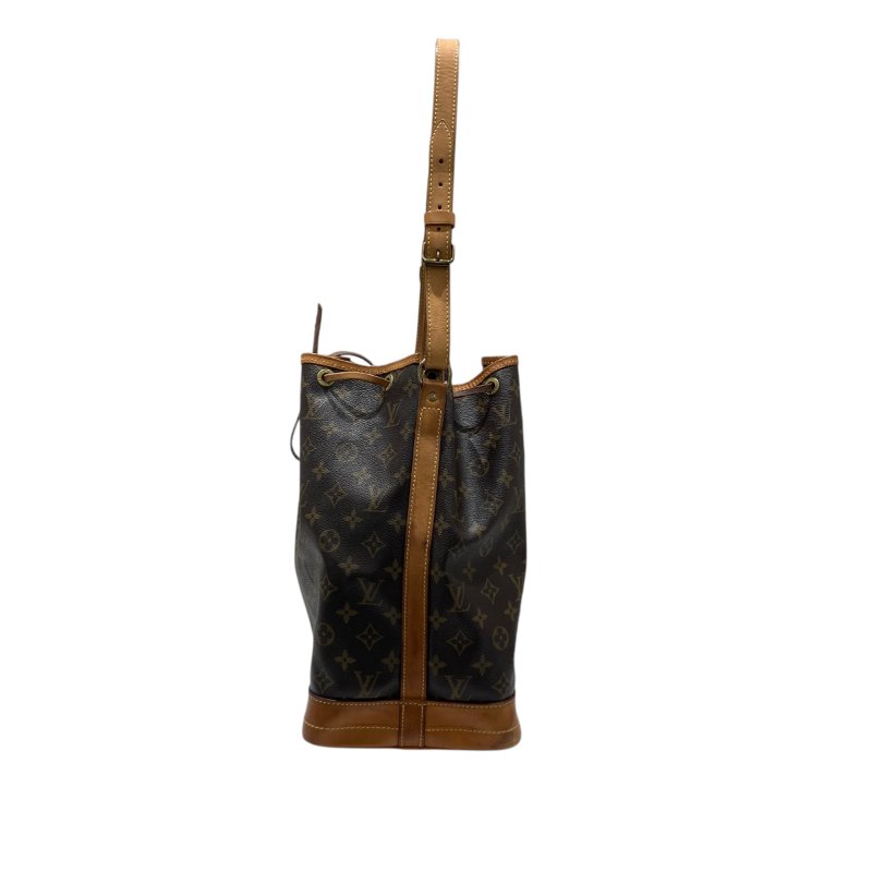 LOUIS VUITTON 路易威登 M42224 MONOGRAM NOÉ 水桶老花肩背包 PVC帆布 棕色 金釦-3