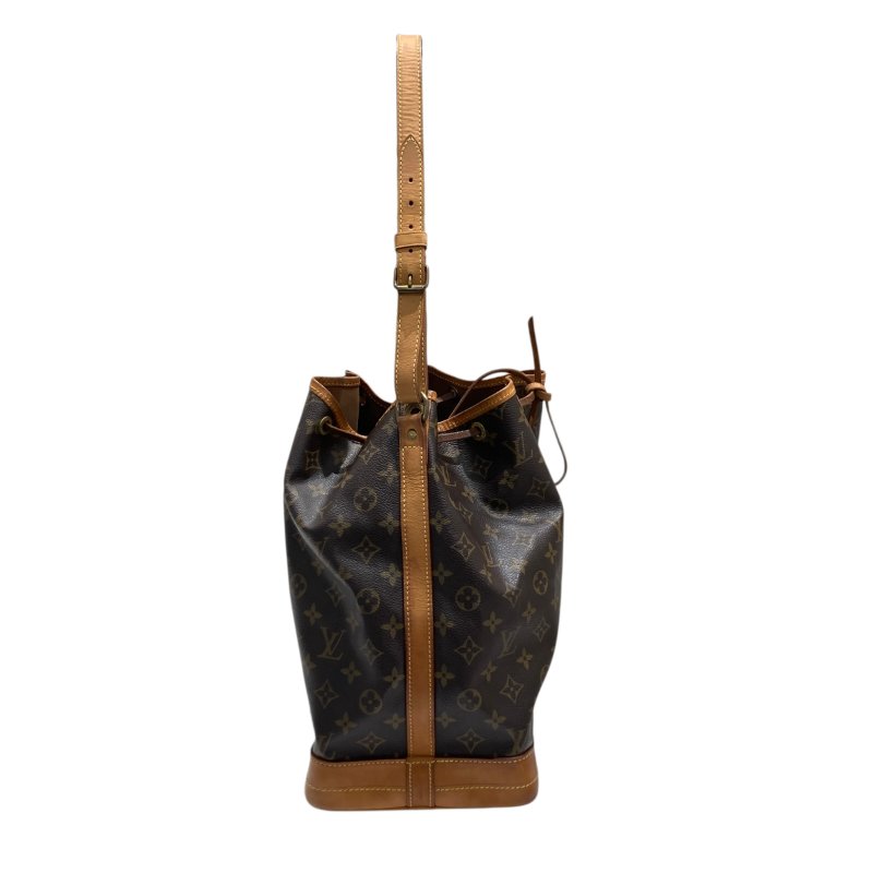 LOUIS VUITTON 路易威登 M42224 MONOGRAM NOÉ 水桶老花肩背包 PVC帆布 棕色 金釦-4
