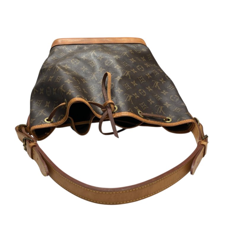 LOUIS VUITTON 路易威登 M42224 MONOGRAM NOÉ 水桶老花肩背包 PVC帆布 棕色 金釦-6