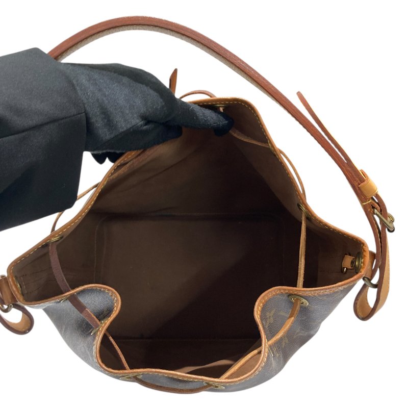 LOUIS VUITTON 路易威登 M42224 MONOGRAM NOÉ 水桶老花肩背包 PVC帆布 棕色 金釦-11