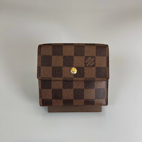 LV N61654 棋盤格三折短夾