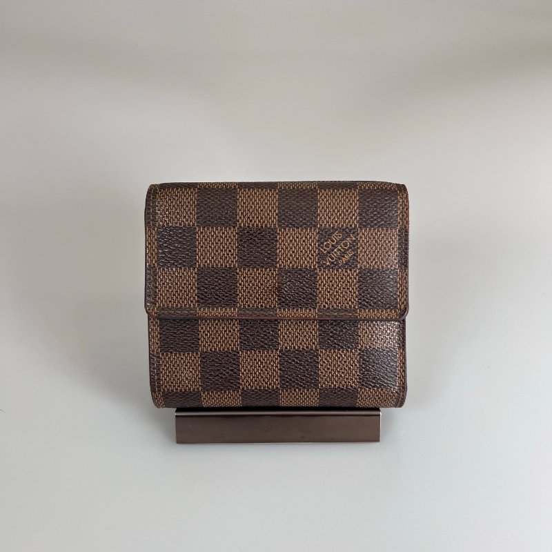 LV N61654 棋盤格三折短夾-1