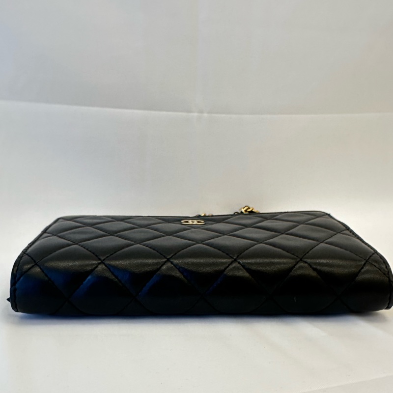 #買到賺到 香奈兒 Chanel WOC 羊皮鏈條包-3