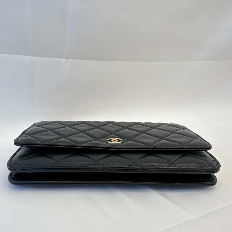 #買到賺到 香奈兒 Chanel WOC 羊皮鏈條包-4