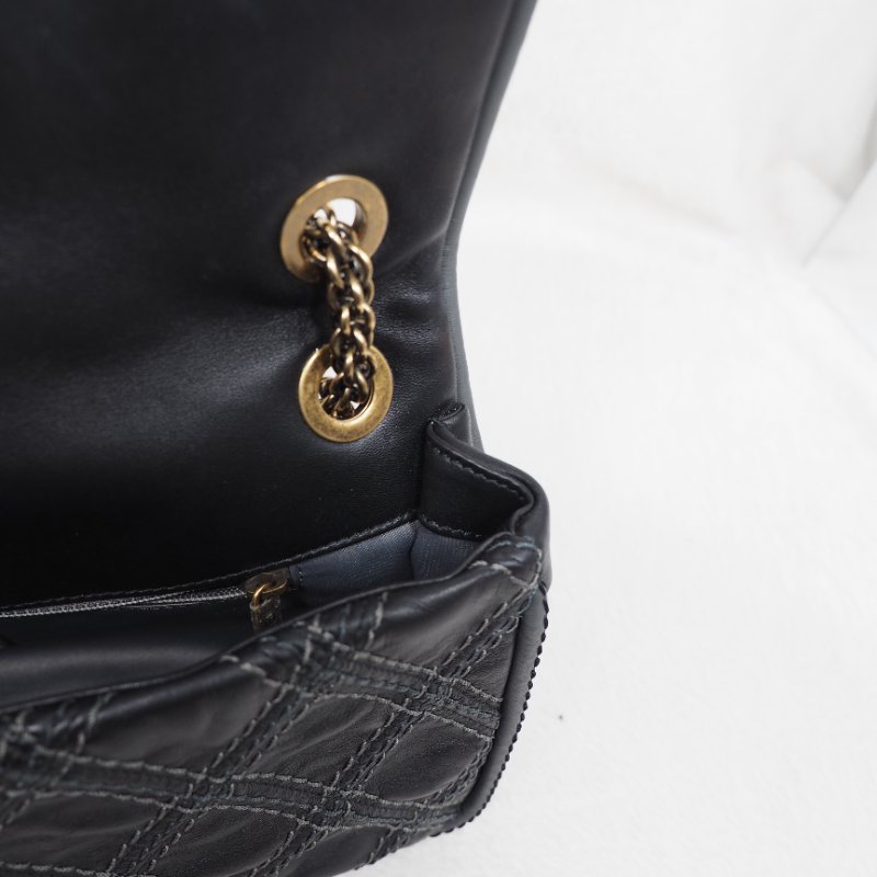Chanel Paris-Bombay Triptych 香奈兒巴黎孟買系列 深灰色縫線口蓋翻蓋包-20