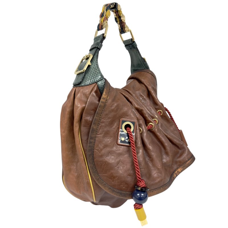 LOUIS VUITTON *年度限定* Kalahari 蛇皮拼老花壓紋 肩背包-3