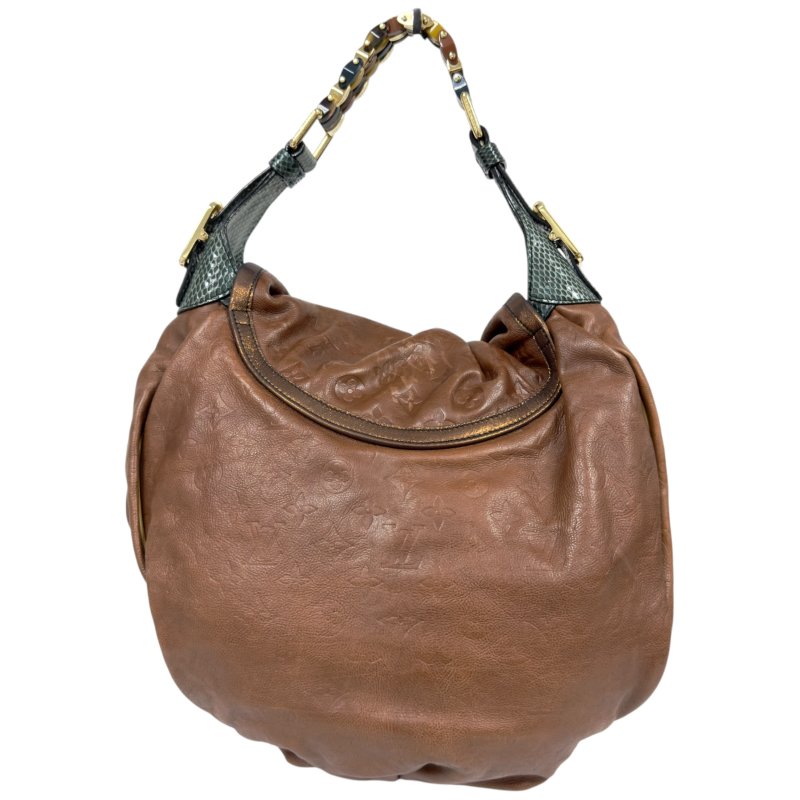 LOUIS VUITTON *年度限定* Kalahari 蛇皮拼老花壓紋 肩背包-5