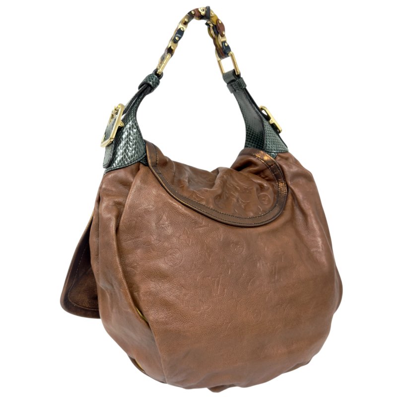 LOUIS VUITTON *年度限定* Kalahari 蛇皮拼老花壓紋 肩背包-7