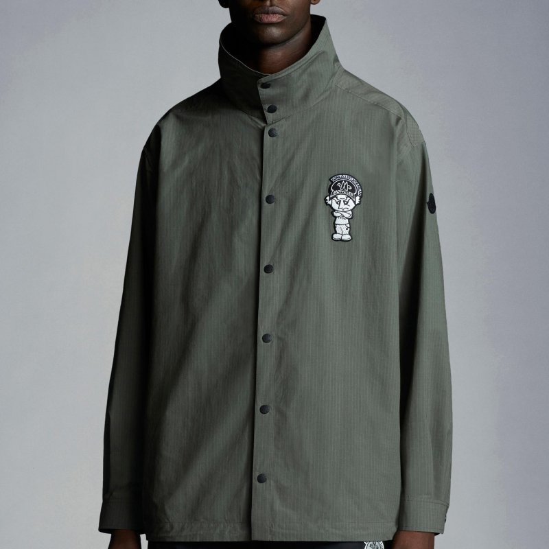 💎Han's house精品服飾💎moncler 聯名 1952 尼龍 風衣 外套 襯衫 現貨 L 原價21000-1