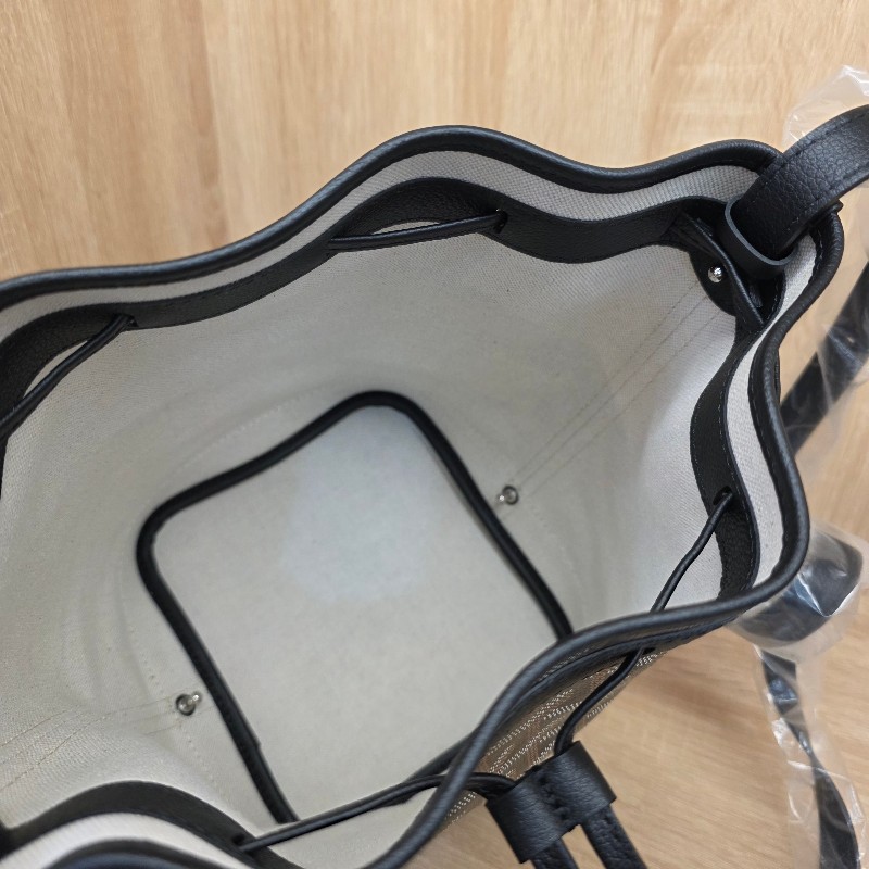 [品況新價甜免等候代購現貨出🥰] Goyard黑老花銀釦Petit Flot Bucket束口斜背水桶包-8