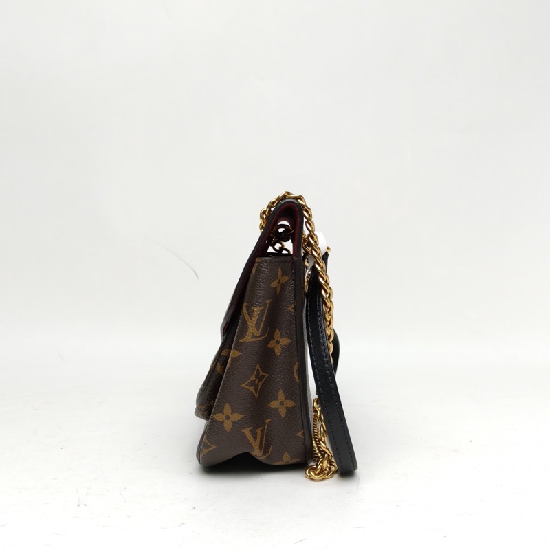 LOUIS VUITTON PASSY鏈條郵差包老花PVC晶片肩背包-1