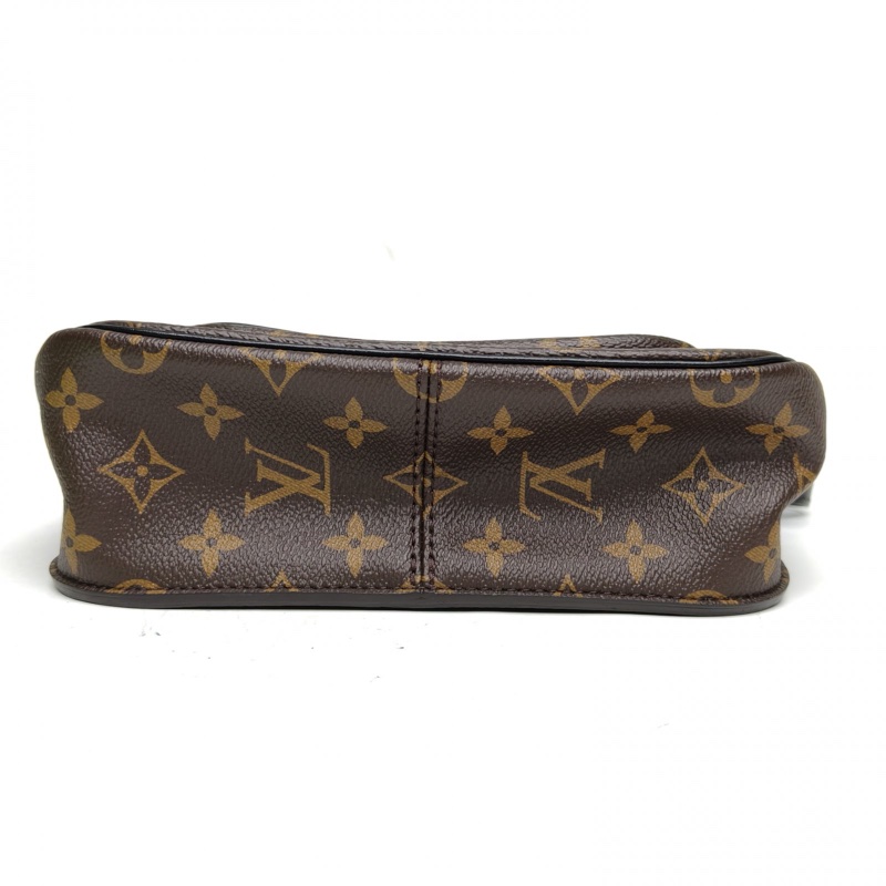 LOUIS VUITTON PASSY鏈條郵差包老花PVC晶片肩背包-3