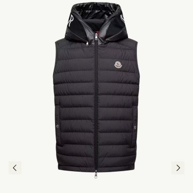 💎Han's house精品服飾💎 moncler Bourget 羽絨 連帽 背心 外套 深藍 可水手洗 現貨 S 原價45000-6