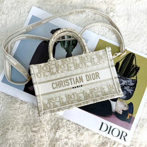 Dior 迷你 Book Tote 手袋 帆布