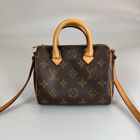 LV M81085 老花NANO SPEEDY 肩背包