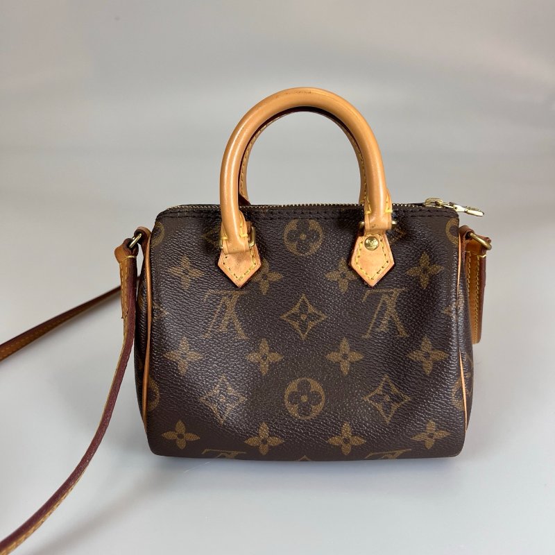 LV M81085 老花NANO SPEEDY 肩背包-1
