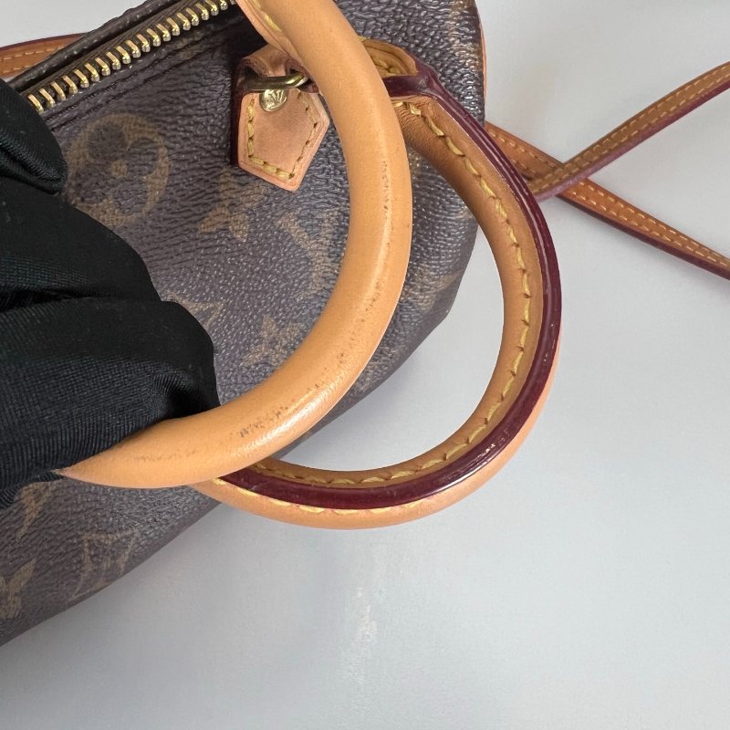 LV M81085 老花NANO SPEEDY 肩背包-11